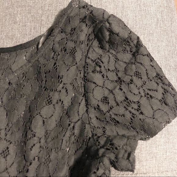 3/$25 Black lace top from YA Los Angeles - Picture 7 of 9